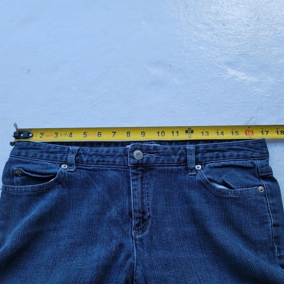Michael Kors Womens Jeans Size 10 Blue Denim Stretch Mid Rise Classic Bootcut - Picture 5 of 11
